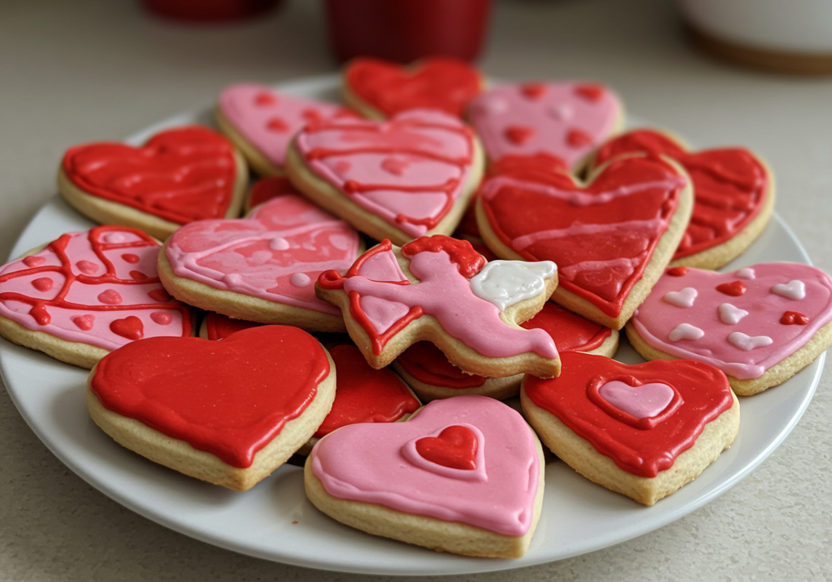 valentine sugar cookies