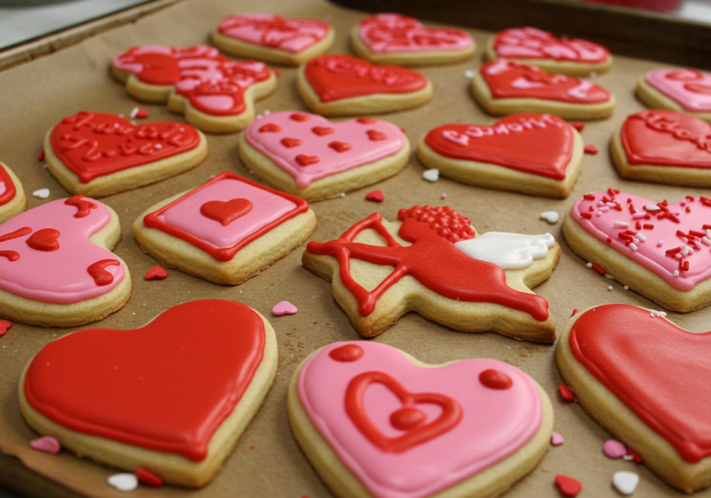 valentine sugar cookies