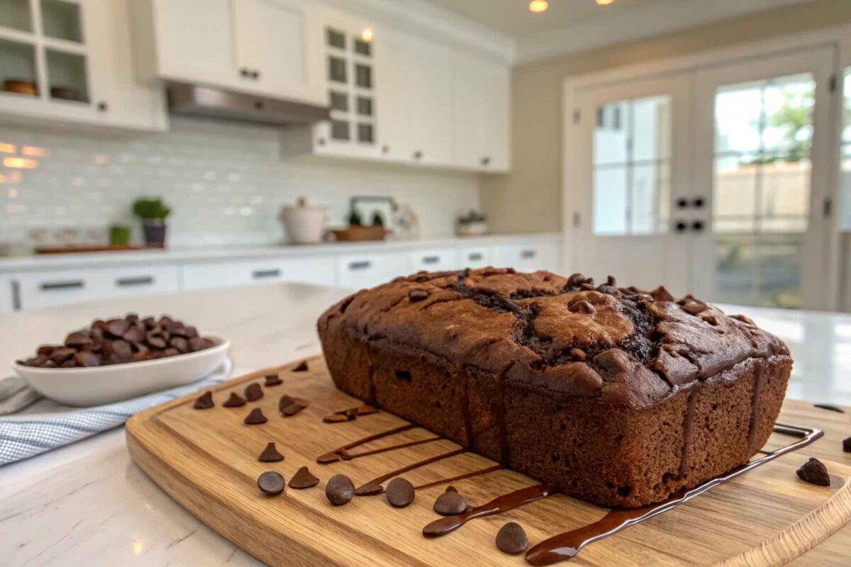 Hot Fudge Brownie Bread