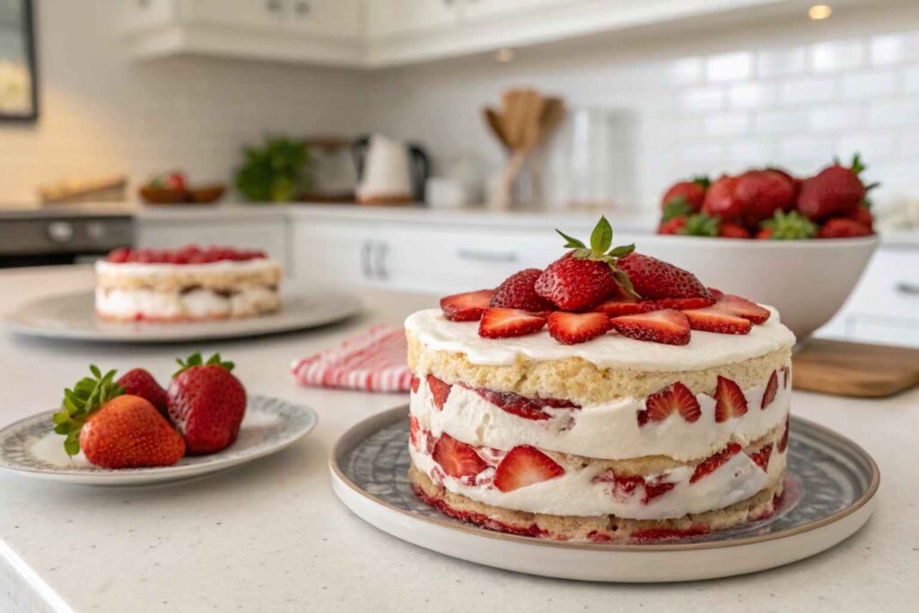 Strawberry Icebox Cake {No Bake}