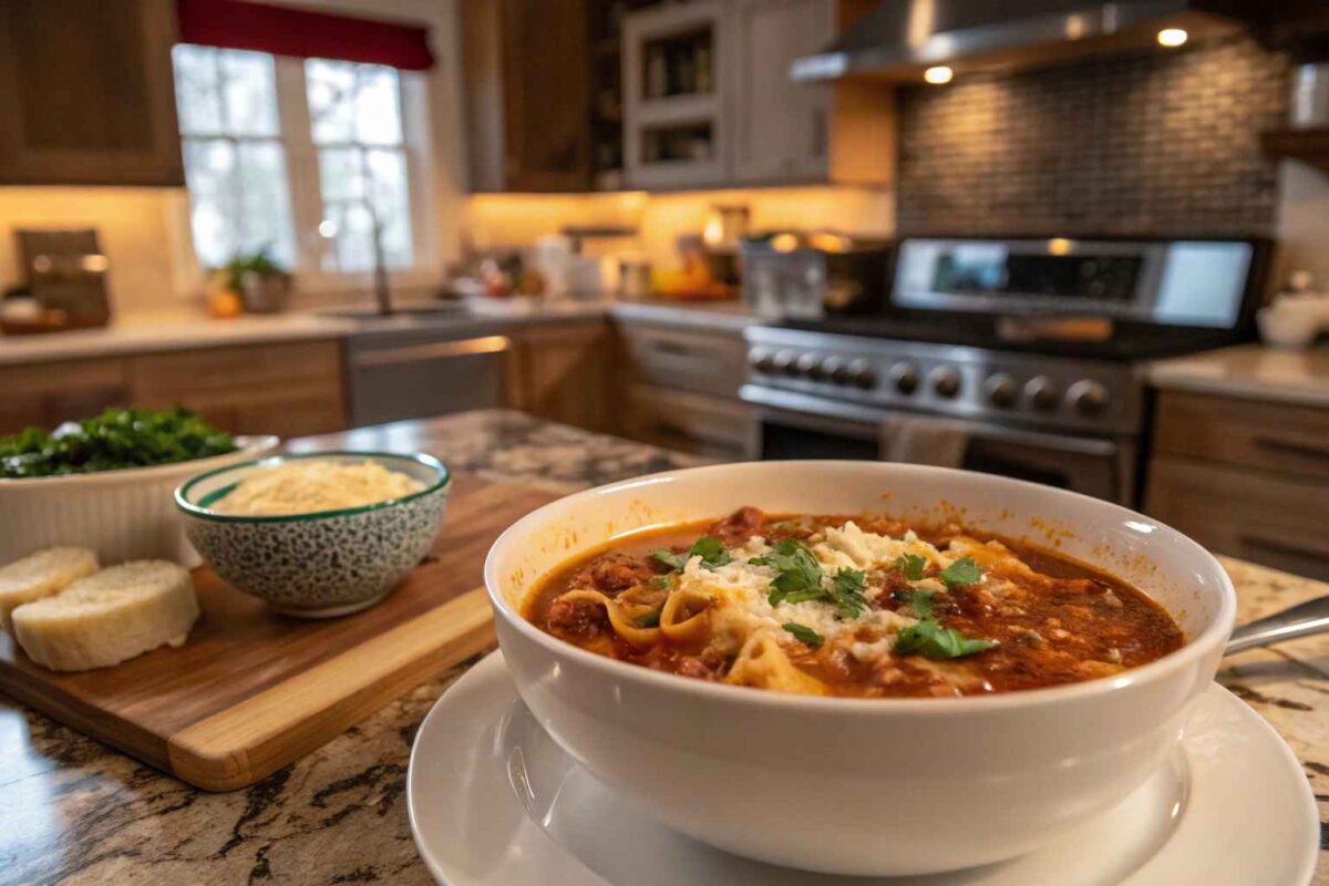 The BEST Lasagna Soup Recipe