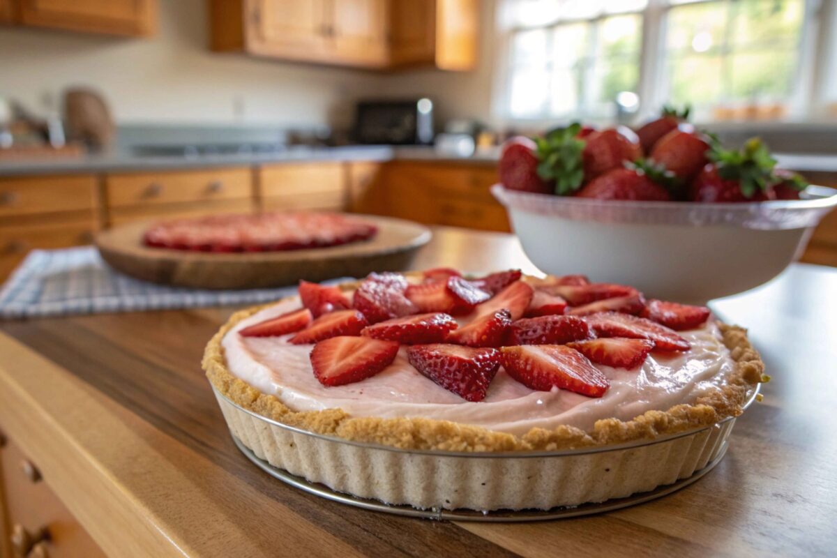 Strawberry Icebox Pie