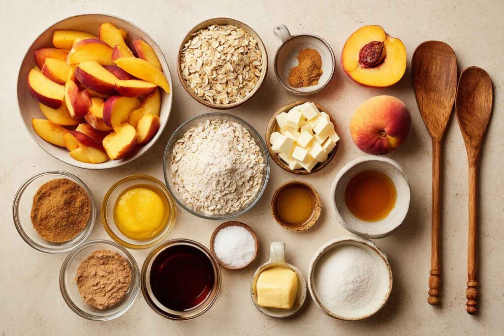 Peach Crumble Cobbler
