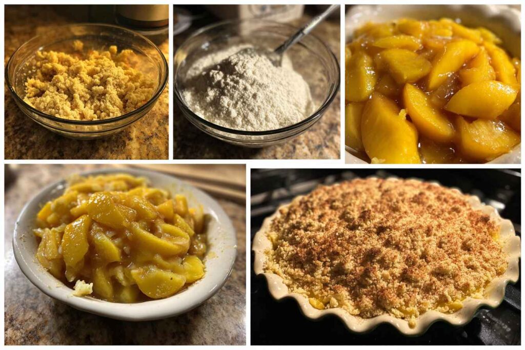 Peach Crumble Cobbler
