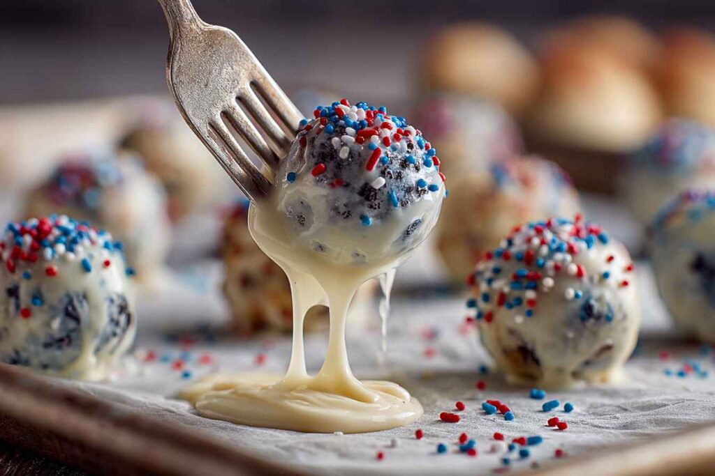 Patriotic Oreo Balls Recipe
