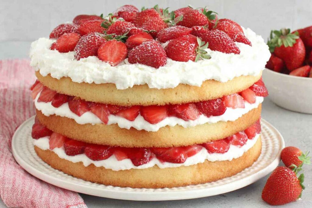 Strawberry Shortcake Cake