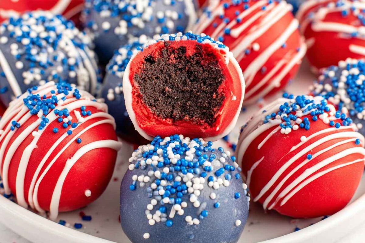 Patriotic Oreo Balls Recipe