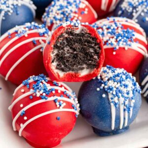 Patriotic Oreo Balls Recipe