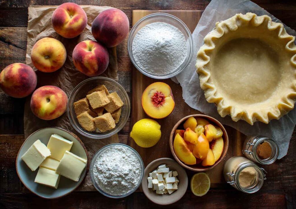 fresh peach pie
