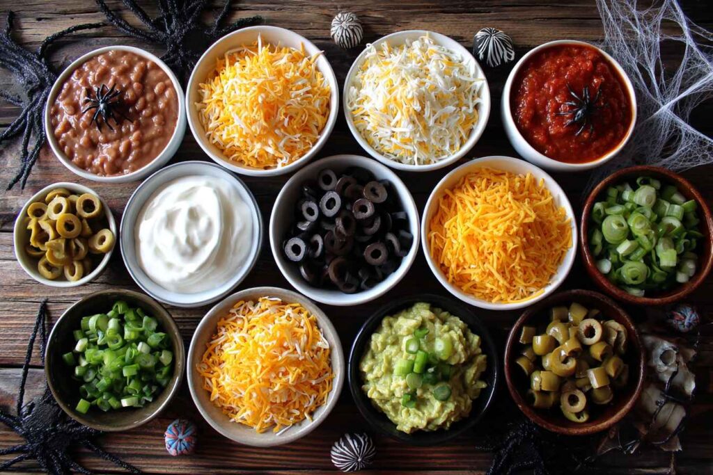 spiderweb taco dip