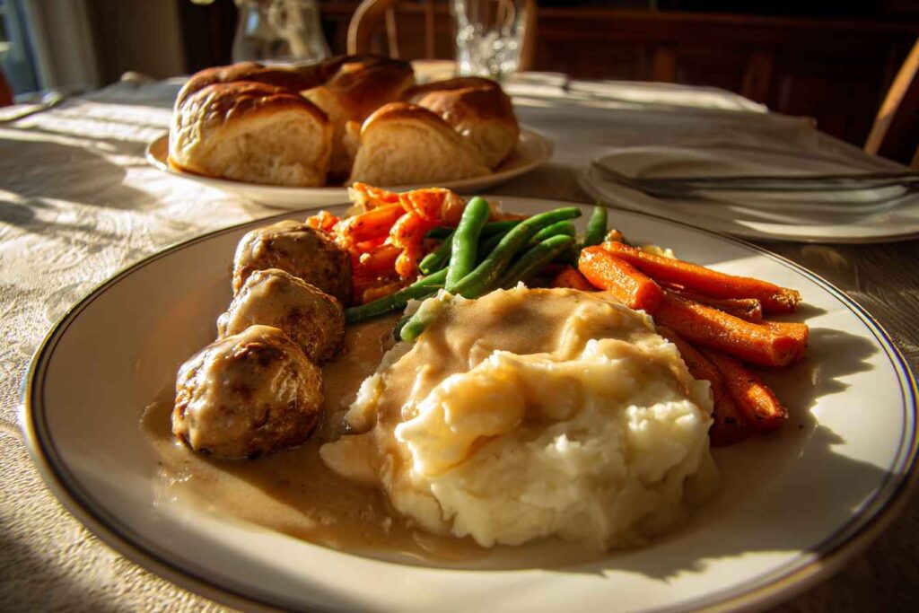 Crockpot Salisbury Steak Meatballs