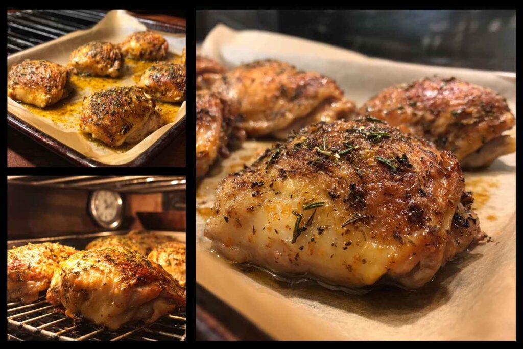 Oven Baked Chicken Thighs recipes 
