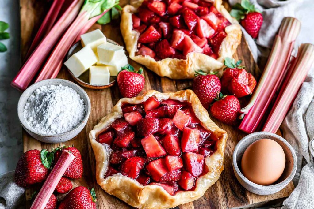 Strawberry Rhubarb Galette