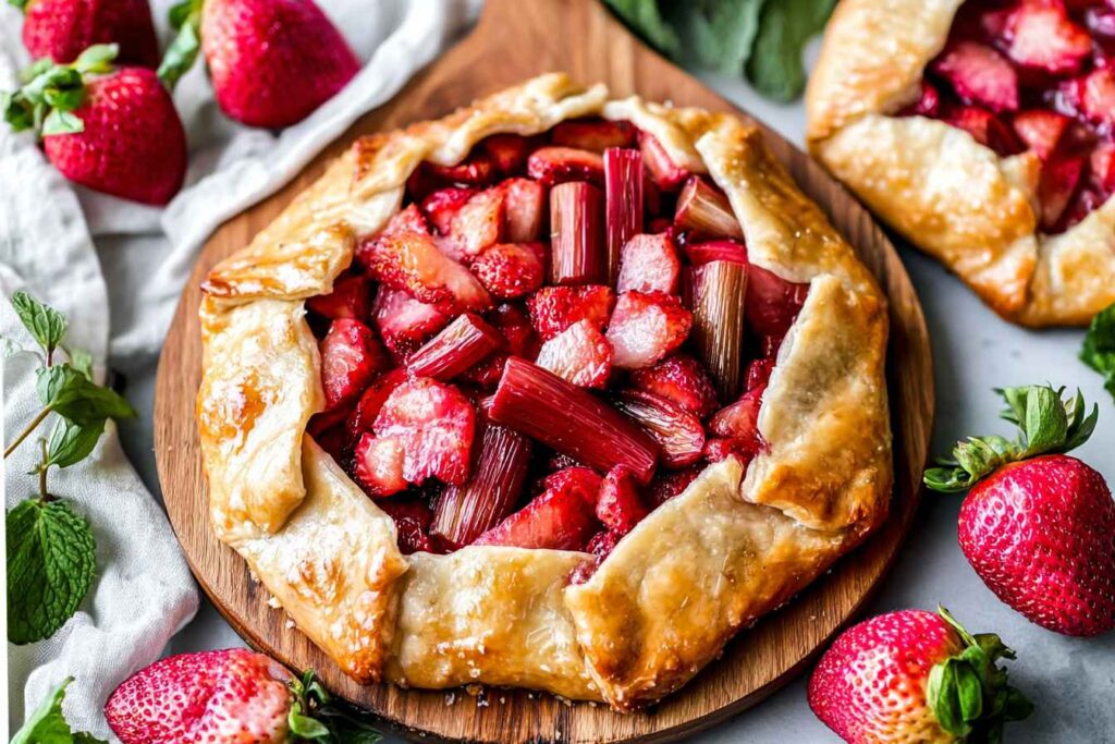 Strawberry Rhubarb Galette