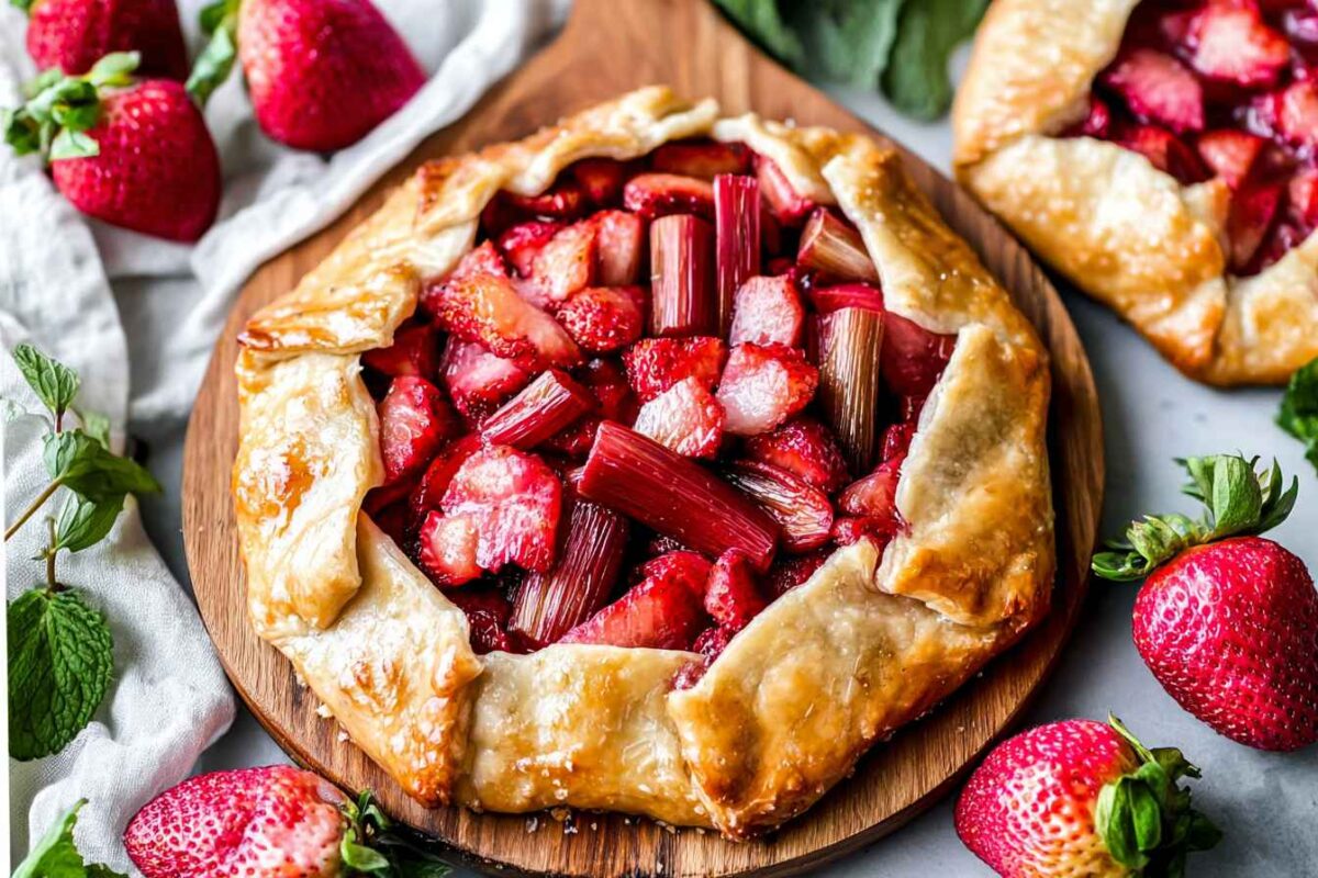 Strawberry Rhubarb Galette