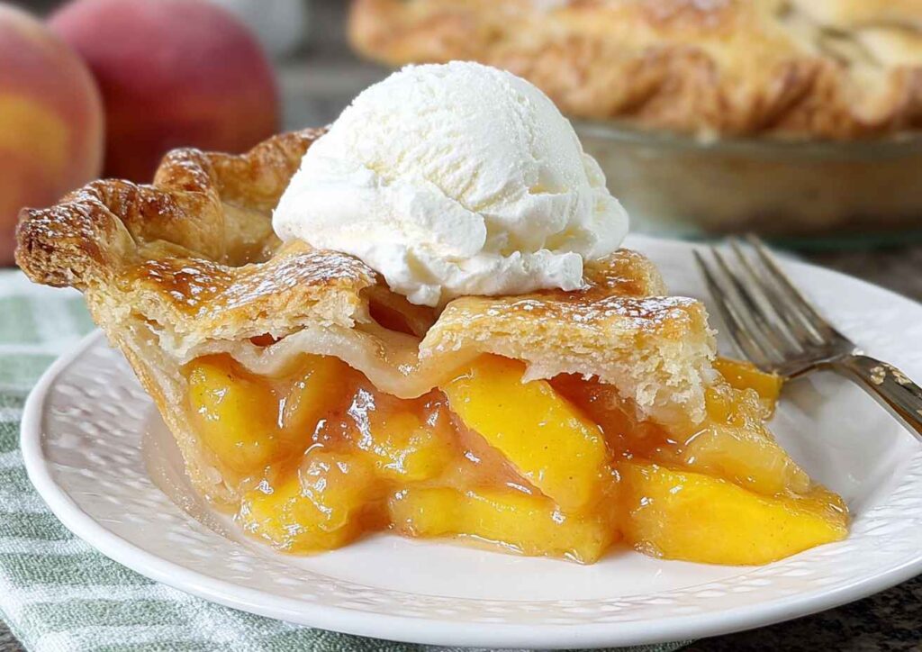 fresh peach pie