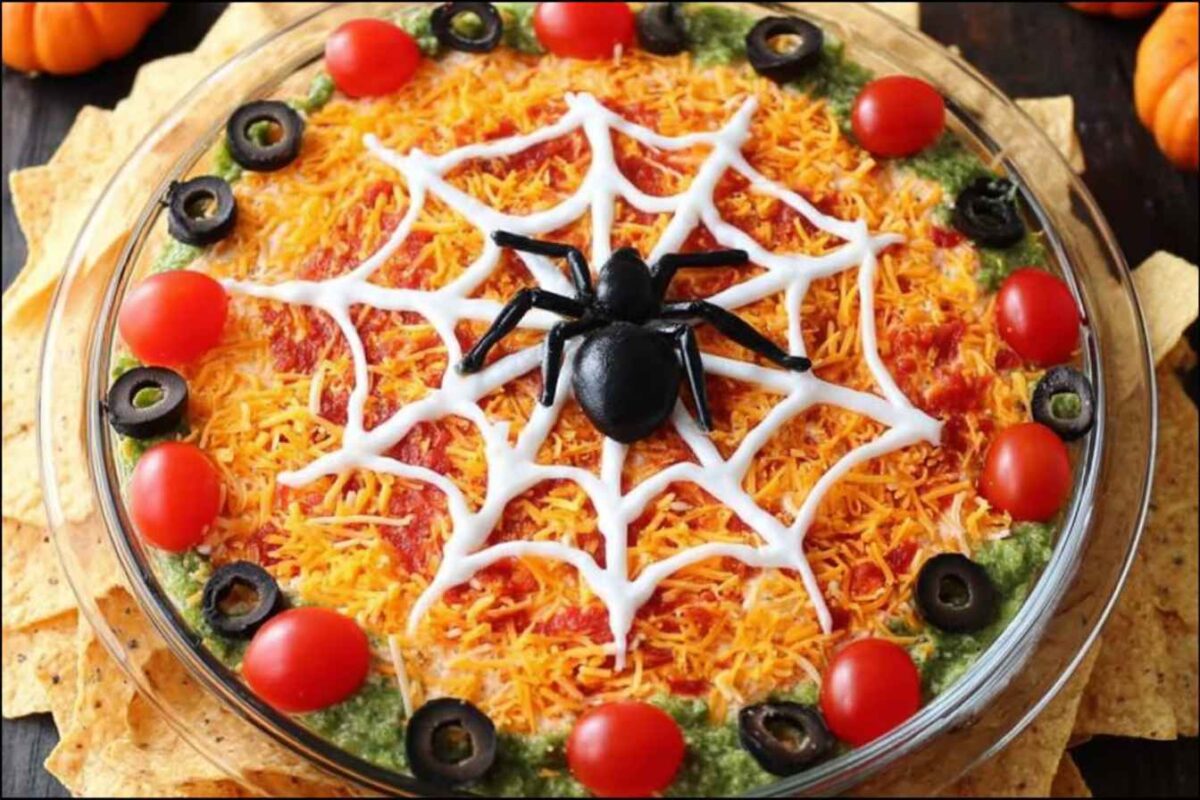 spiderweb taco dip
